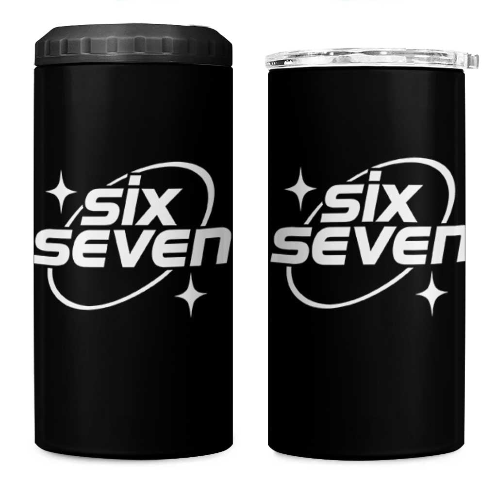 Funny Six Seven 4 in 1 Can Cooler Tumbler Cool 67 Meme Y2K Gen Alpha Slang - Wonder Print Shop