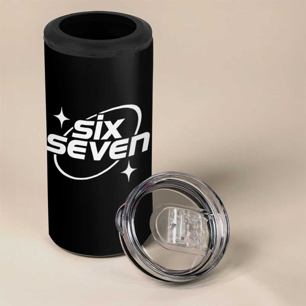 Funny Six Seven 4 in 1 Can Cooler Tumbler Cool 67 Meme Y2K Gen Alpha Slang - Wonder Print Shop