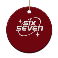 Funny Six Seven Ceramic Ornament Cool 67 Meme Y2K Gen Alpha Slang - Wonder Print Shop