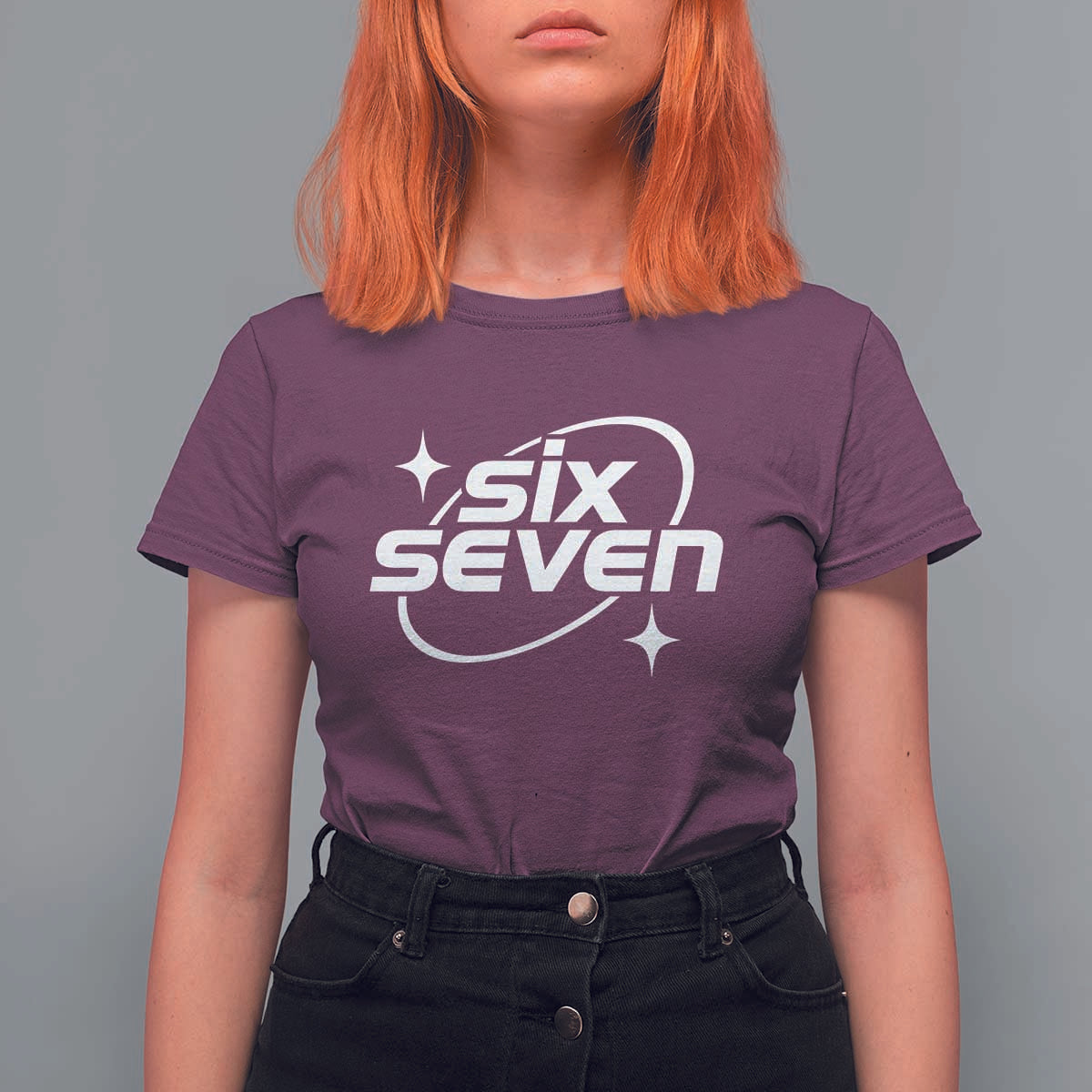 Funny Six Seven T Shirt For Women Cool 67 Meme Y2K Gen Alpha Slang - Wonder Print Shop