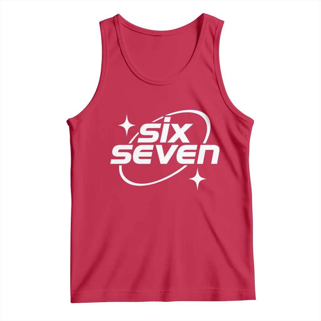 Funny Six Seven Tank Top Cool 67 Meme Y2K Gen Alpha Slang - Wonder Print Shop