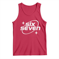 Funny Six Seven Tank Top Cool 67 Meme Y2K Gen Alpha Slang - Wonder Print Shop