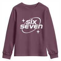 Funny Six Seven Youth Sweatshirt Cool 67 Meme Y2K Gen Alpha Slang - Wonder Print Shop