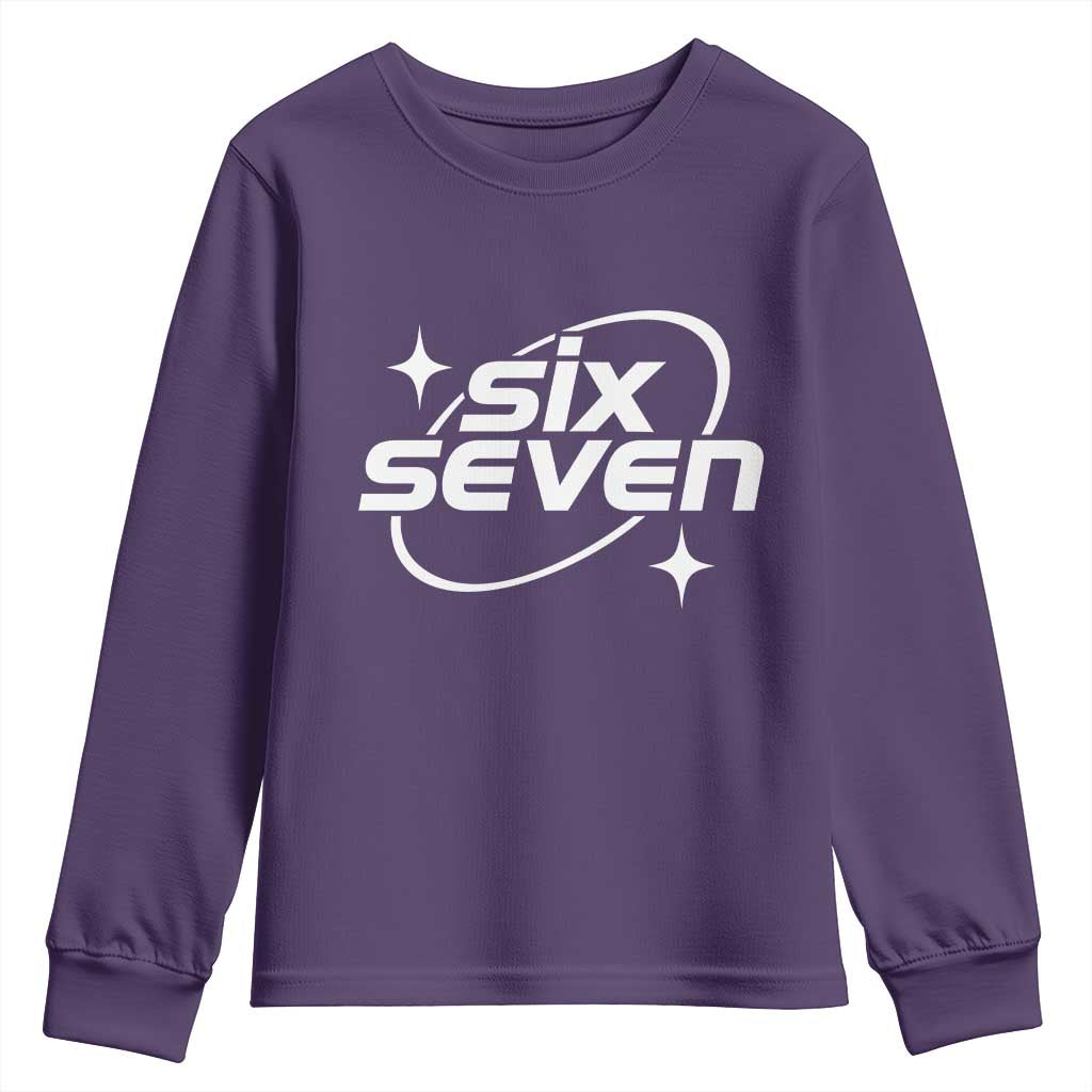 Funny Six Seven Youth Sweatshirt Cool 67 Meme Y2K Gen Alpha Slang - Wonder Print Shop