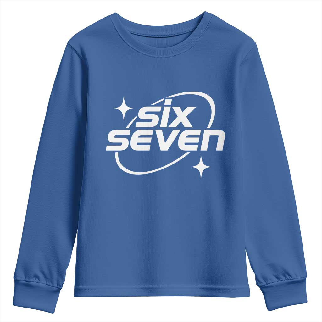 Funny Six Seven Youth Sweatshirt Cool 67 Meme Y2K Gen Alpha Slang - Wonder Print Shop