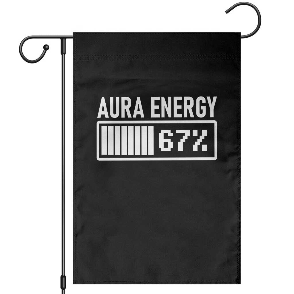 Funny Aura Energy at 67 Garden Flag Six Seven Viral Meme 6 7 Gen Alpha Slang - Wonder Print Shop