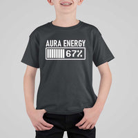 Funny Aura Energy at 67 T Shirt For Kid Six Seven Viral Meme 6 7 Gen Alpha Slang - Wonder Print Shop
