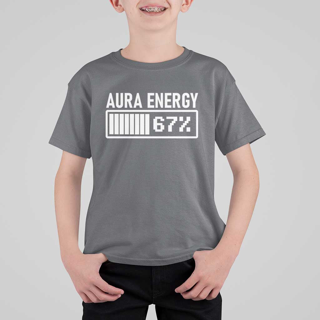 Funny Aura Energy at 67 T Shirt For Kid Six Seven Viral Meme 6 7 Gen Alpha Slang - Wonder Print Shop