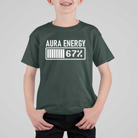 Funny Aura Energy at 67 T Shirt For Kid Six Seven Viral Meme 6 7 Gen Alpha Slang - Wonder Print Shop