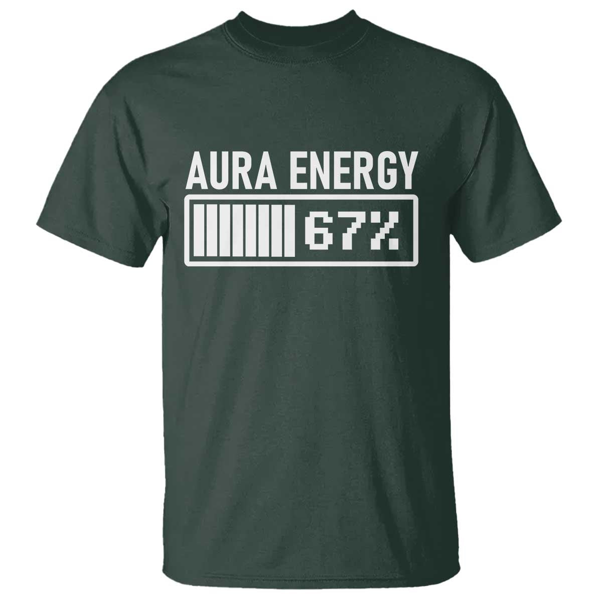 Funny Aura Energy at 67 T Shirt Six Seven Viral Meme 6 7 Gen Alpha Slang - Wonder Print Shop