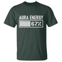 Funny Aura Energy at 67 T Shirt Six Seven Viral Meme 6 7 Gen Alpha Slang - Wonder Print Shop