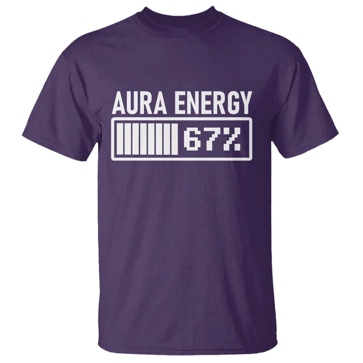 Funny Aura Energy at 67 T Shirt Six Seven Viral Meme 6 7 Gen Alpha Slang - Wonder Print Shop