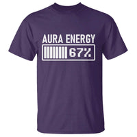 Funny Aura Energy at 67 T Shirt Six Seven Viral Meme 6 7 Gen Alpha Slang - Wonder Print Shop