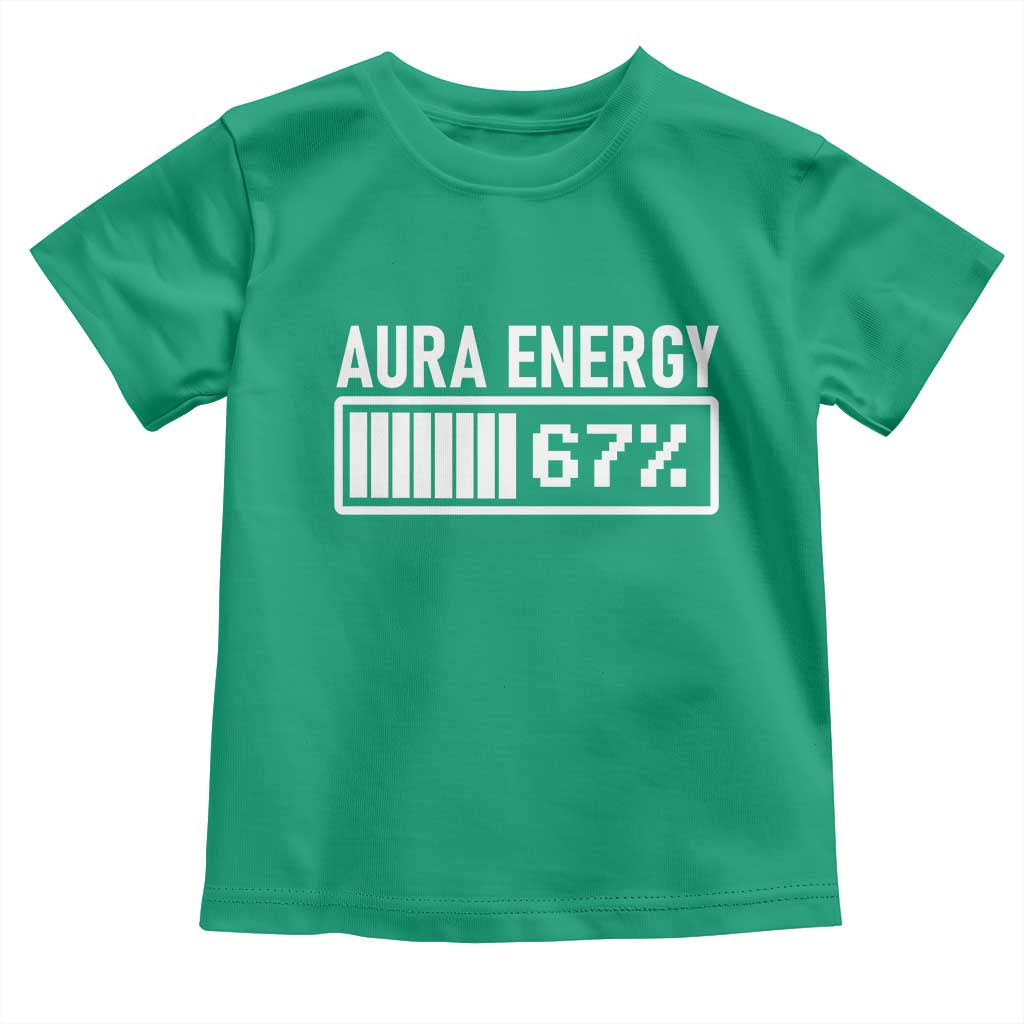 Funny Aura Energy at 67 Toddler T Shirt Six Seven Viral Meme 6 7 Gen Alpha Slang - Wonder Print Shop