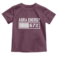 Funny Aura Energy at 67 Toddler T Shirt Six Seven Viral Meme 6 7 Gen Alpha Slang - Wonder Print Shop
