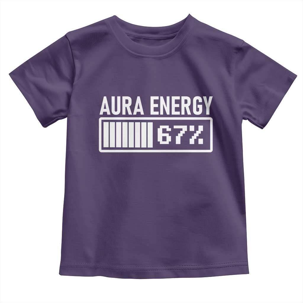Funny Aura Energy at 67 Toddler T Shirt Six Seven Viral Meme 6 7 Gen Alpha Slang - Wonder Print Shop
