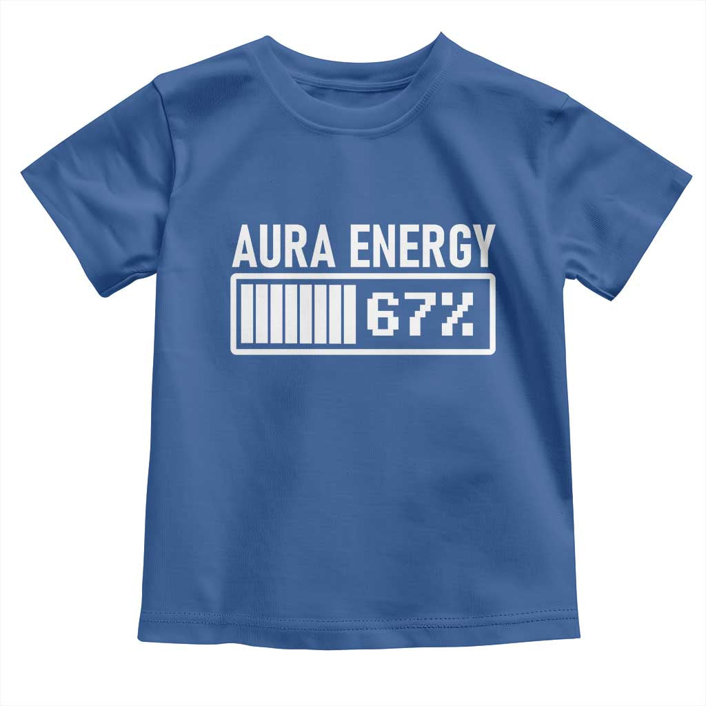 Funny Aura Energy at 67 Toddler T Shirt Six Seven Viral Meme 6 7 Gen Alpha Slang - Wonder Print Shop