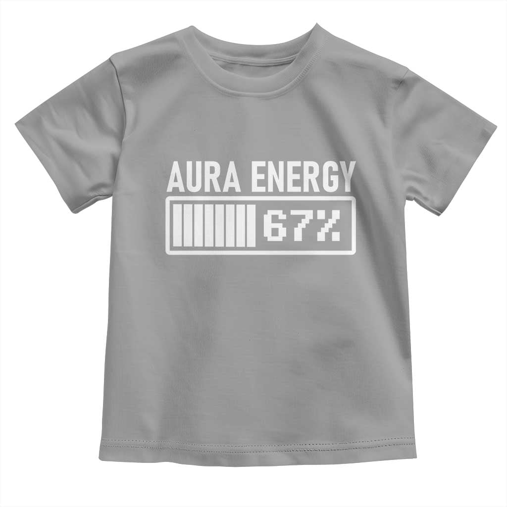 Funny Aura Energy at 67 Toddler T Shirt Six Seven Viral Meme 6 7 Gen Alpha Slang - Wonder Print Shop