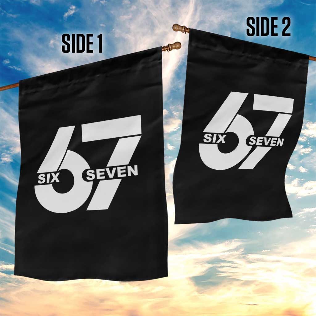 Funny Six Seven 67 Meme Garden Flag Bold Graphic - Wonder Print Shop