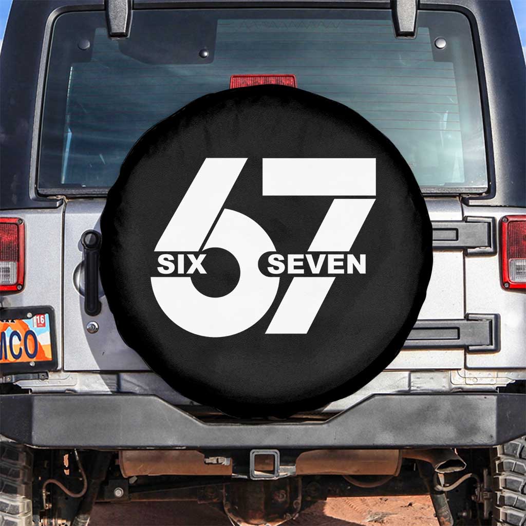 Funny Six Seven 67 Meme Spare Tire Cover Bold Graphic - Wonder Print Shop