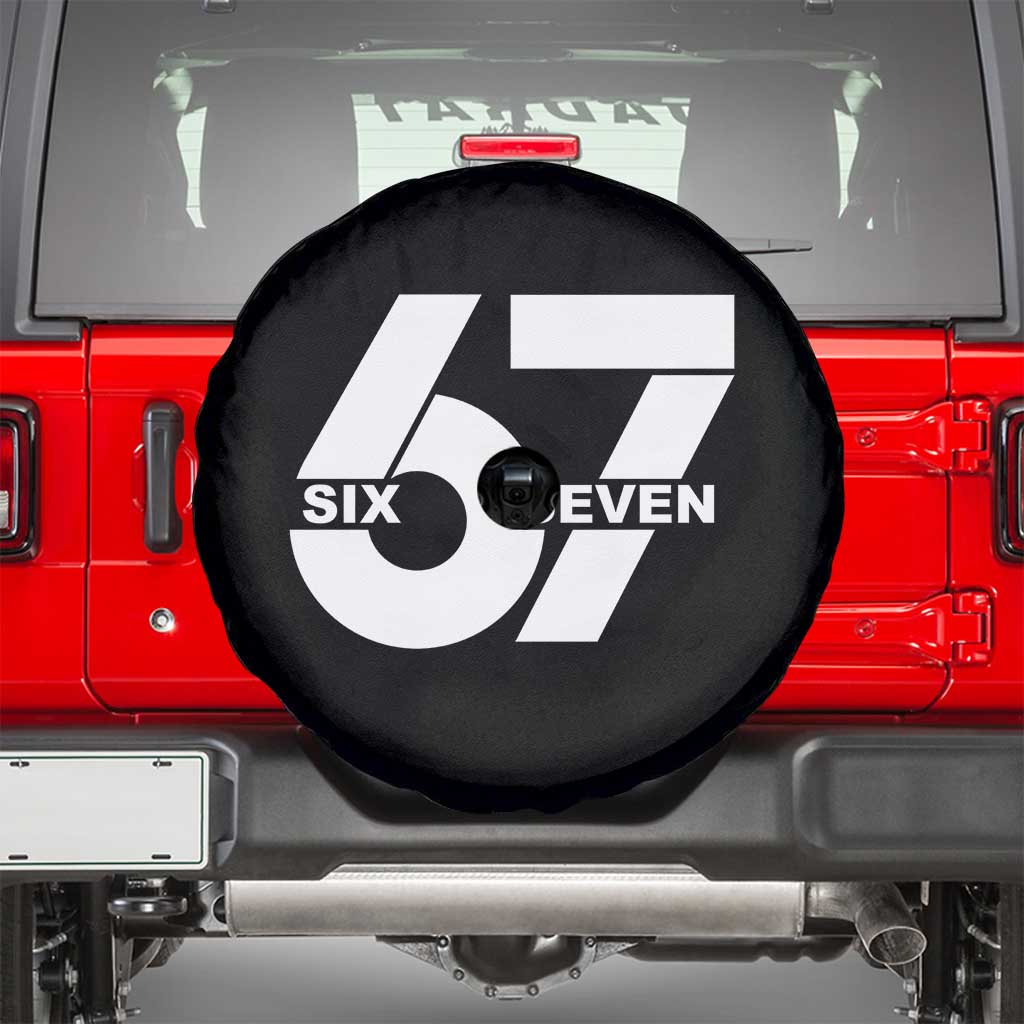 Funny Six Seven 67 Meme Spare Tire Cover Bold Graphic - Wonder Print Shop