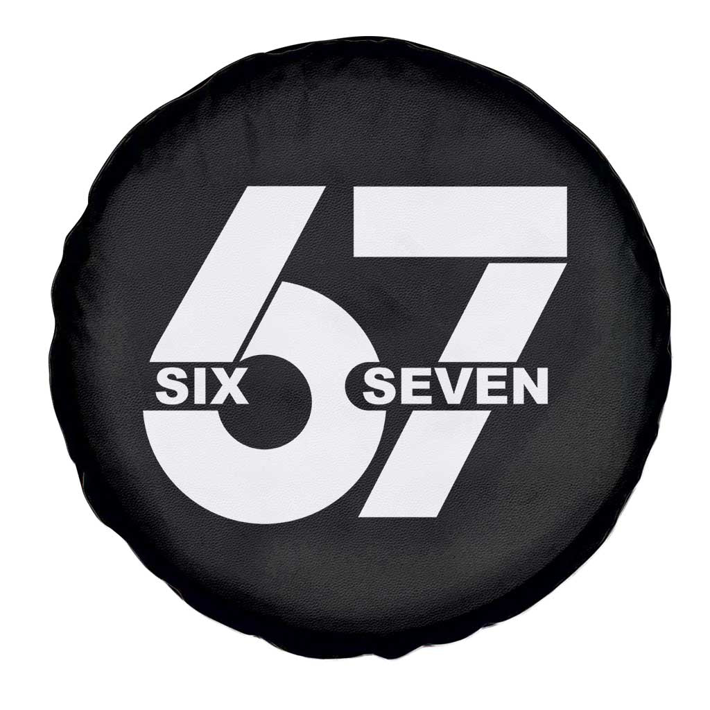 Funny Six Seven 67 Meme Spare Tire Cover Bold Graphic - Wonder Print Shop