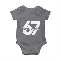 Funny Six Seven 67 Meme Baby Onesie Bold Graphic - Wonder Print Shop