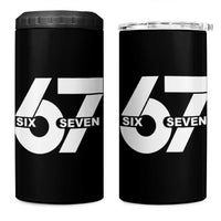 Funny Six Seven 67 Meme 4 in 1 Can Cooler Tumbler Bold Graphic - Wonder Print Shop