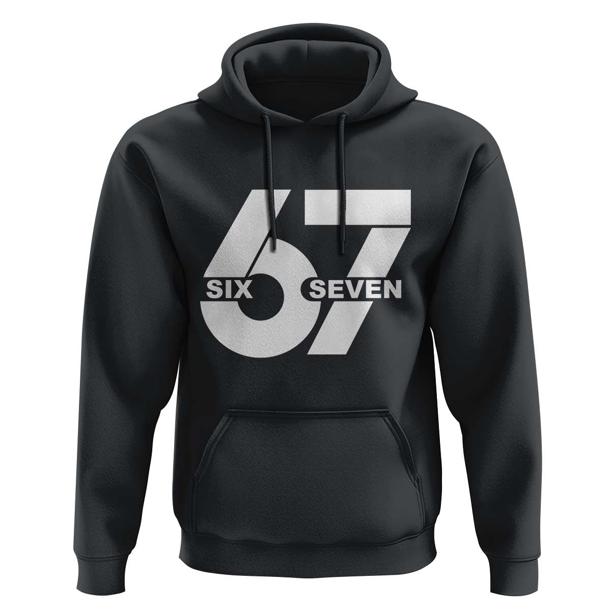 Funny Six Seven 67 Meme Hoodie Bold Graphic - Wonder Print Shop