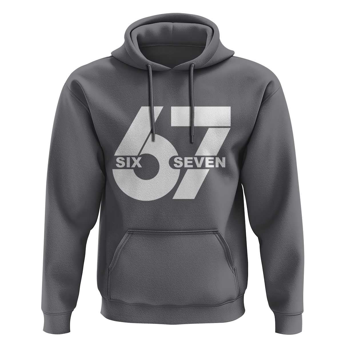 Funny Six Seven 67 Meme Hoodie Bold Graphic - Wonder Print Shop