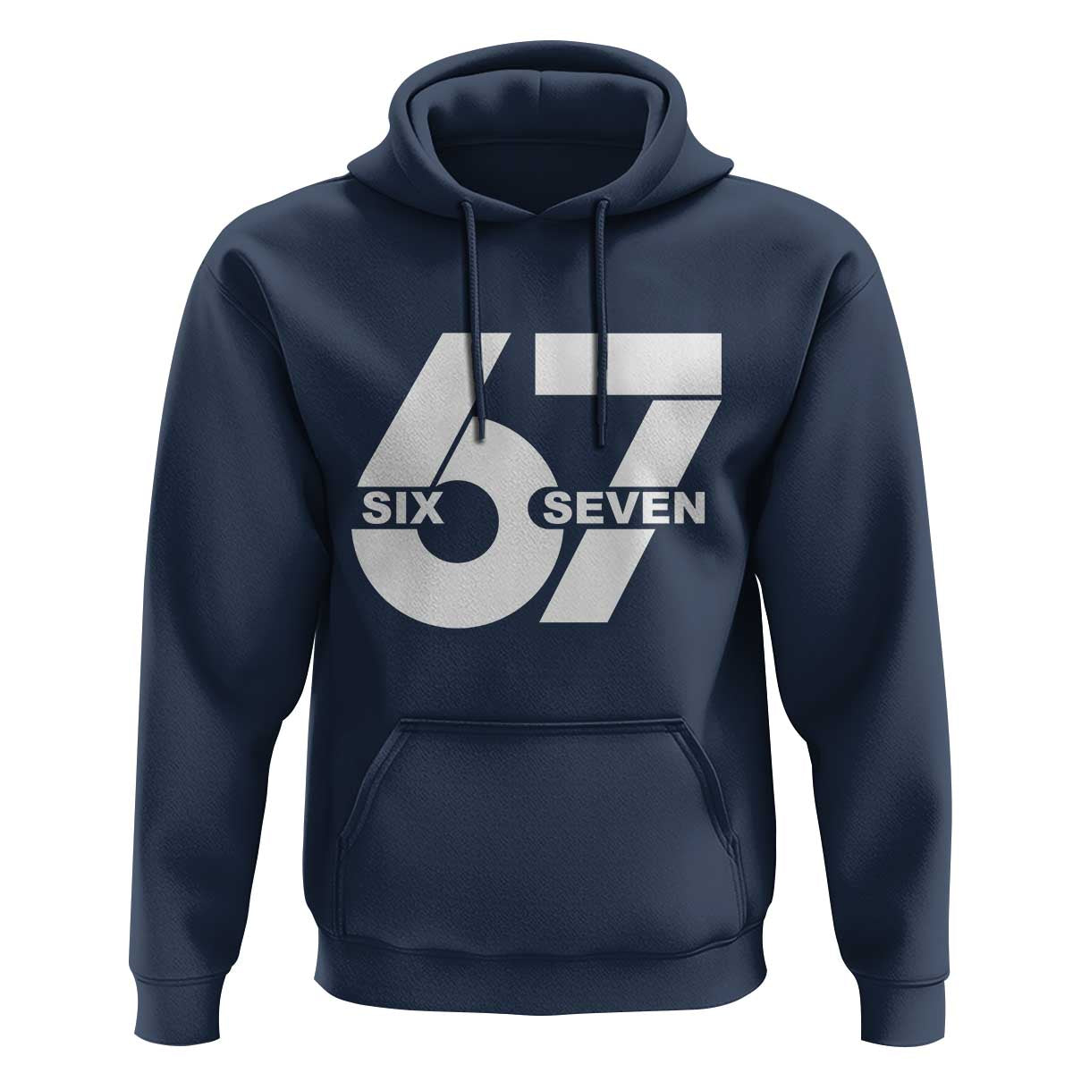 Funny Six Seven 67 Meme Hoodie Bold Graphic - Wonder Print Shop