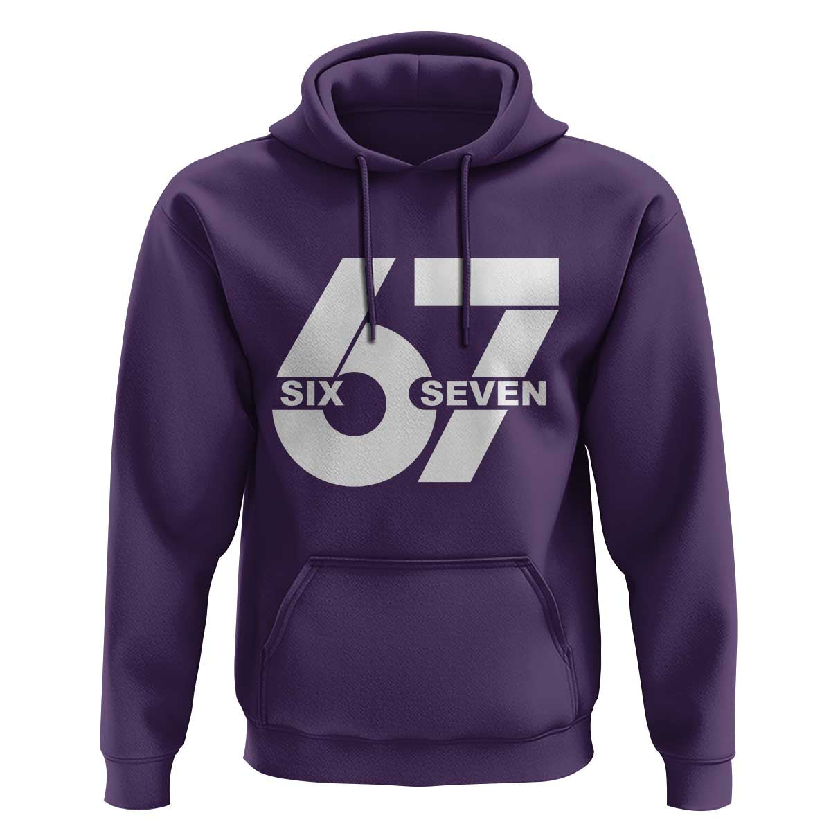 Funny Six Seven 67 Meme Hoodie Bold Graphic - Wonder Print Shop