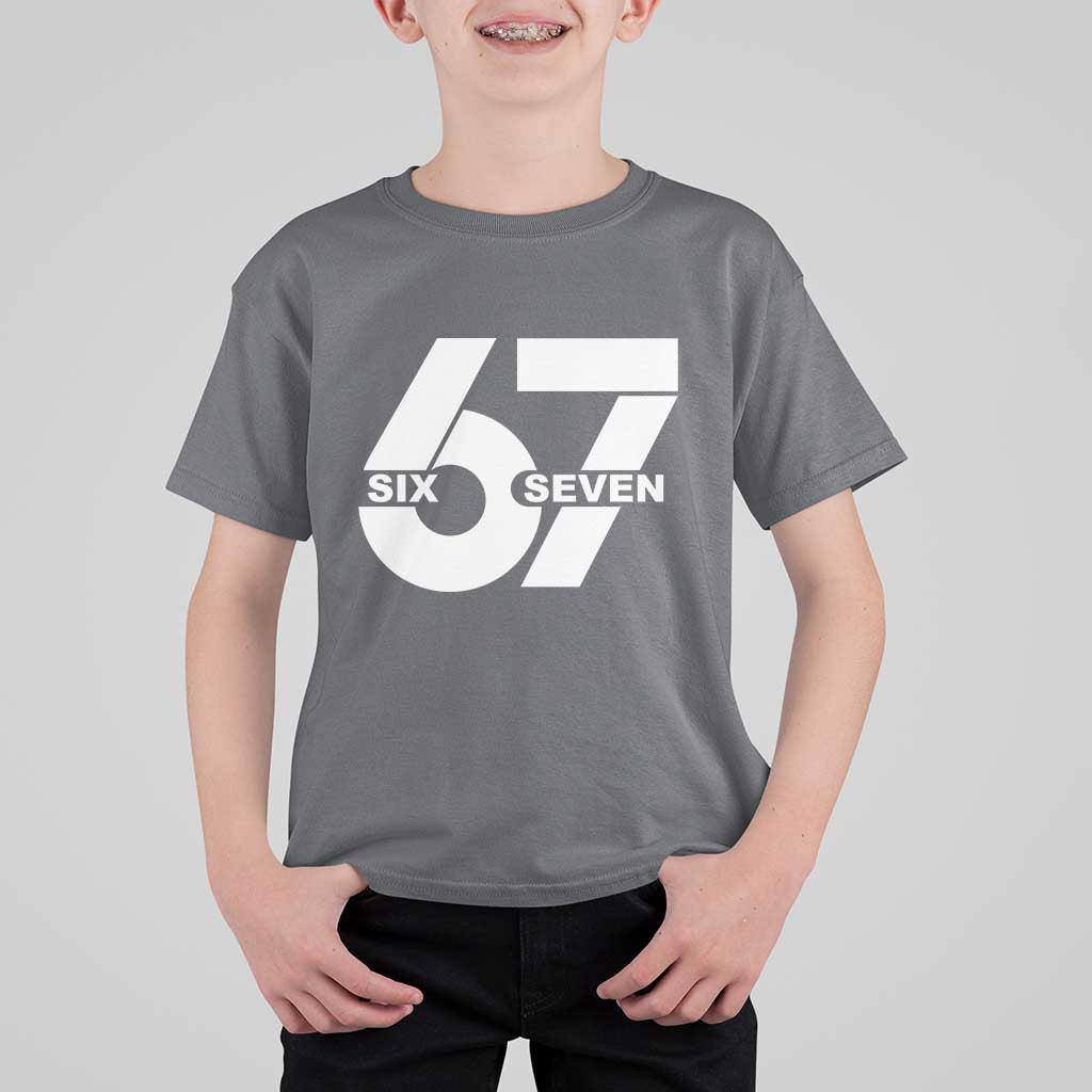 Funny Six Seven 67 Meme T Shirt For Kid Bold Graphic - Wonder Print Shop