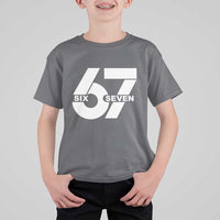 Funny Six Seven 67 Meme T Shirt For Kid Bold Graphic - Wonder Print Shop