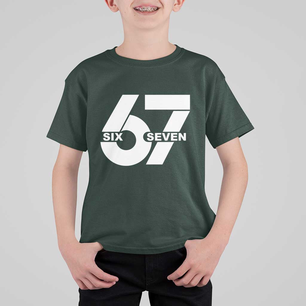 Funny Six Seven 67 Meme T Shirt For Kid Bold Graphic - Wonder Print Shop