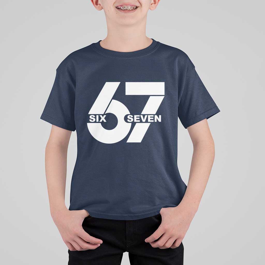 Funny Six Seven 67 Meme T Shirt For Kid Bold Graphic - Wonder Print Shop