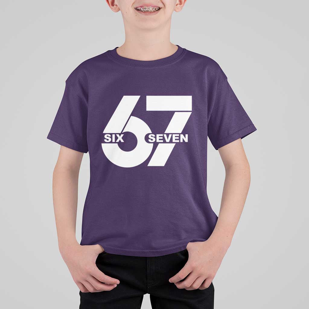 Funny Six Seven 67 Meme T Shirt For Kid Bold Graphic - Wonder Print Shop