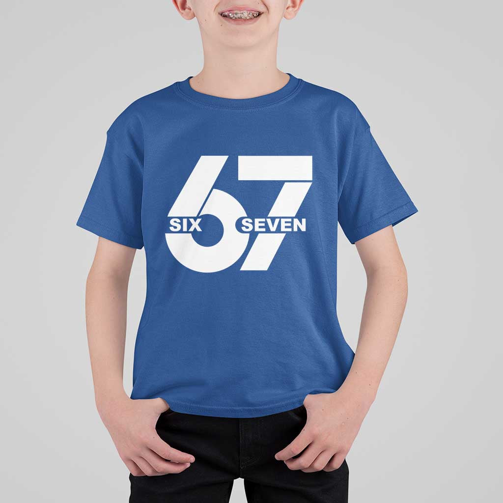 Funny Six Seven 67 Meme T Shirt For Kid Bold Graphic - Wonder Print Shop