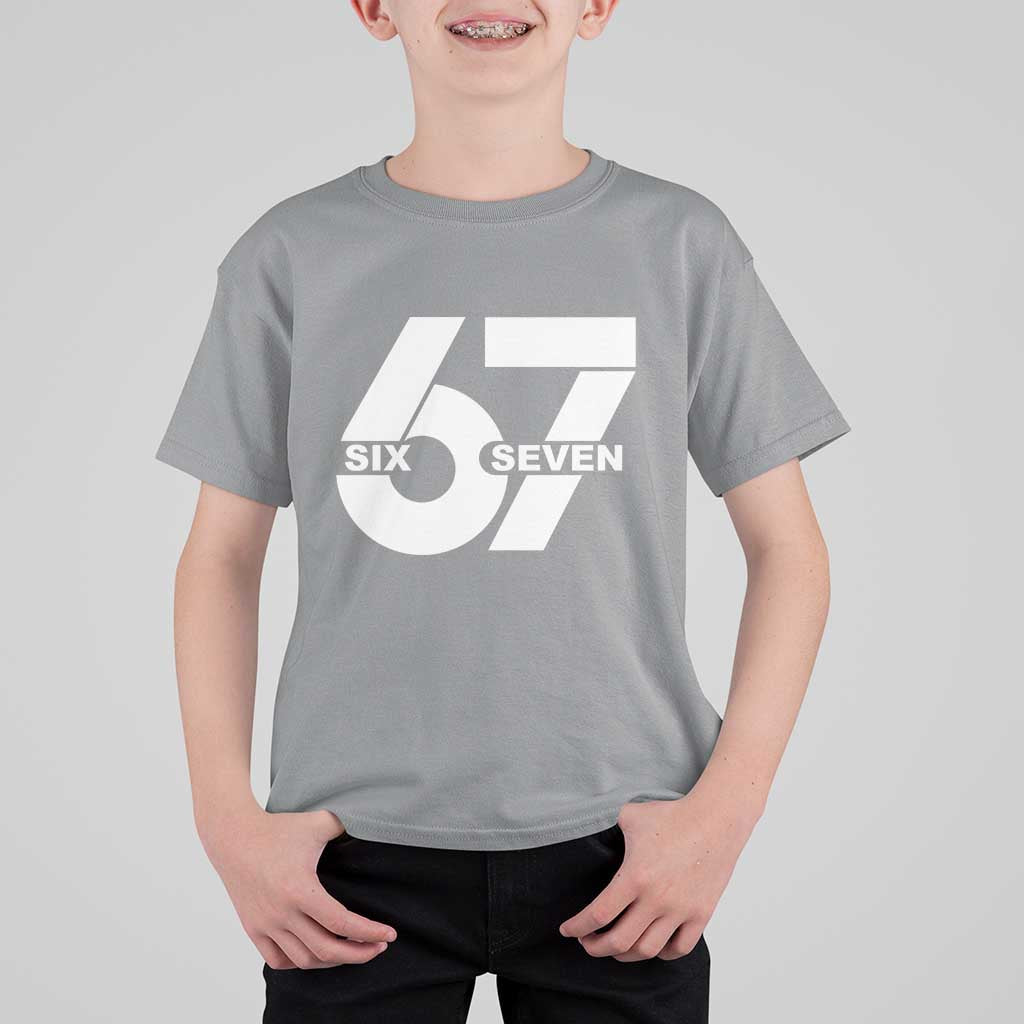Funny Six Seven 67 Meme T Shirt For Kid Bold Graphic - Wonder Print Shop