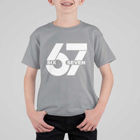 Funny Six Seven 67 Meme T Shirt For Kid Bold Graphic - Wonder Print Shop