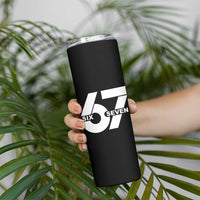 Funny Six Seven 67 Meme Skinny Tumbler Bold Graphic - Wonder Print Shop