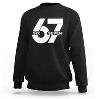 Funny Six Seven 67 Meme Sweatshirt Bold Graphic - Wonder Print Shop