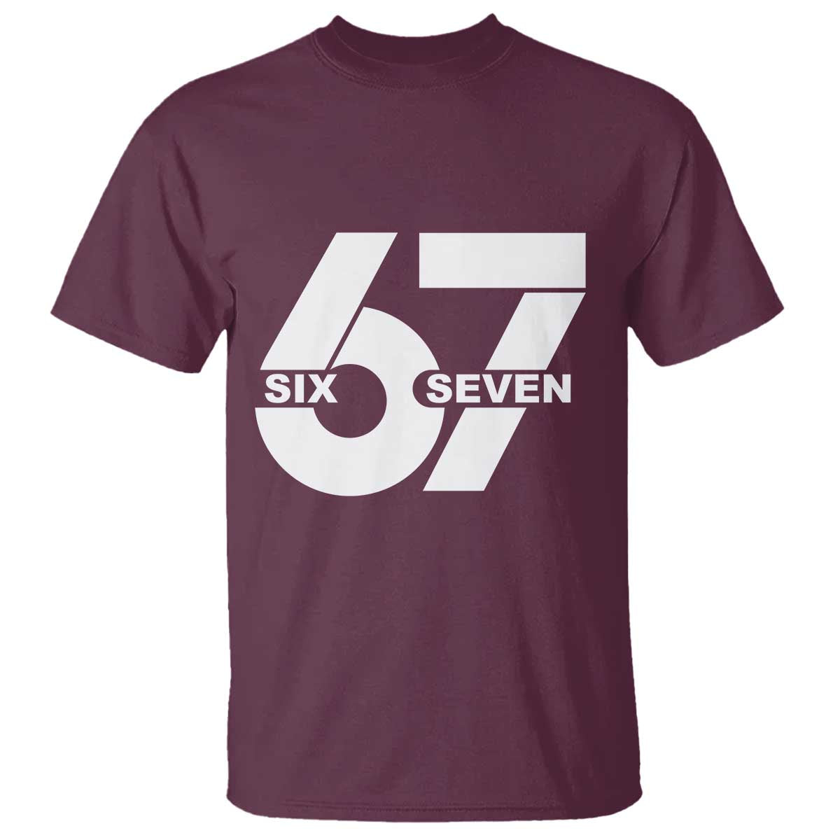 Funny Six Seven 67 Meme T Shirt Bold Graphic - Wonder Print Shop