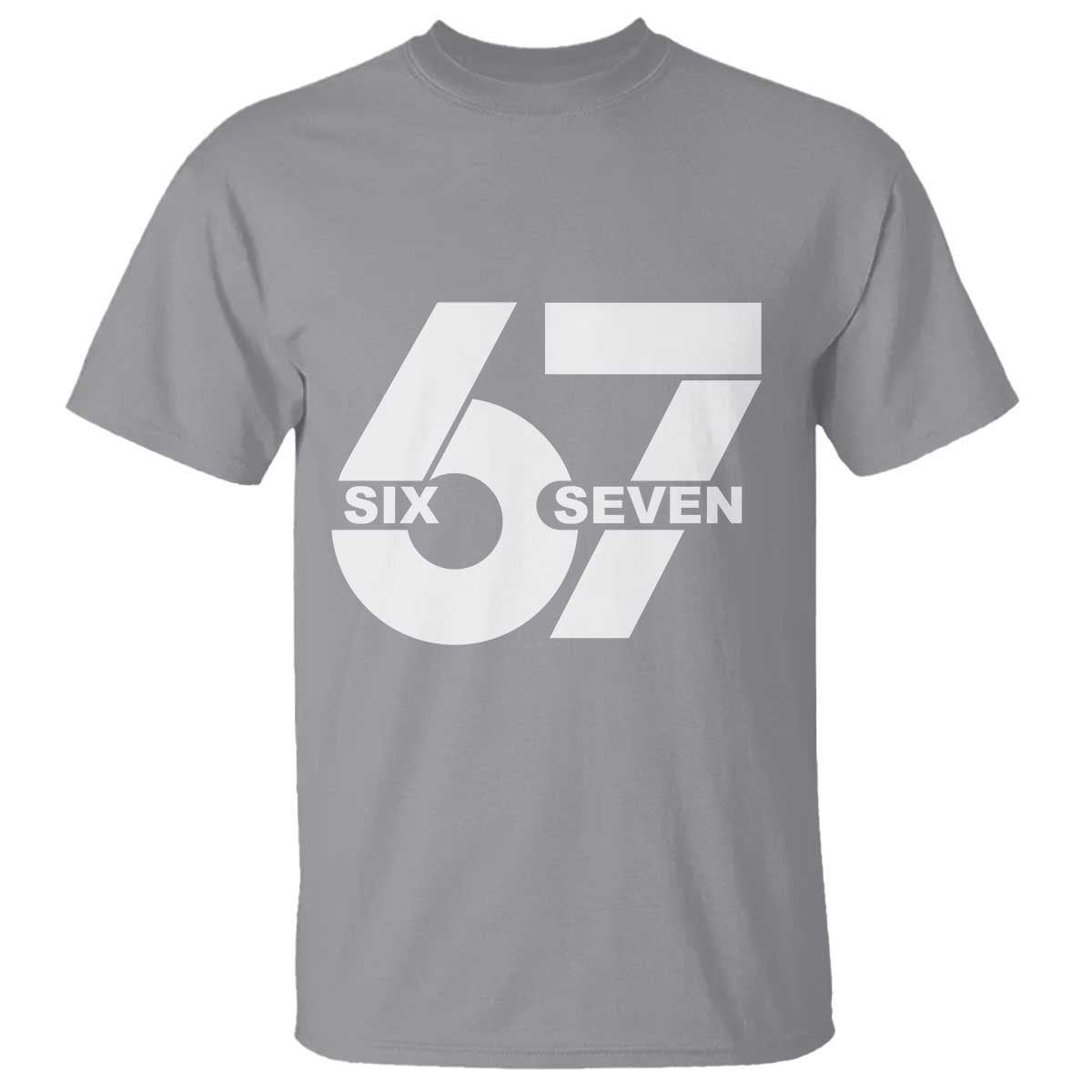 Funny Six Seven 67 Meme T Shirt Bold Graphic - Wonder Print Shop