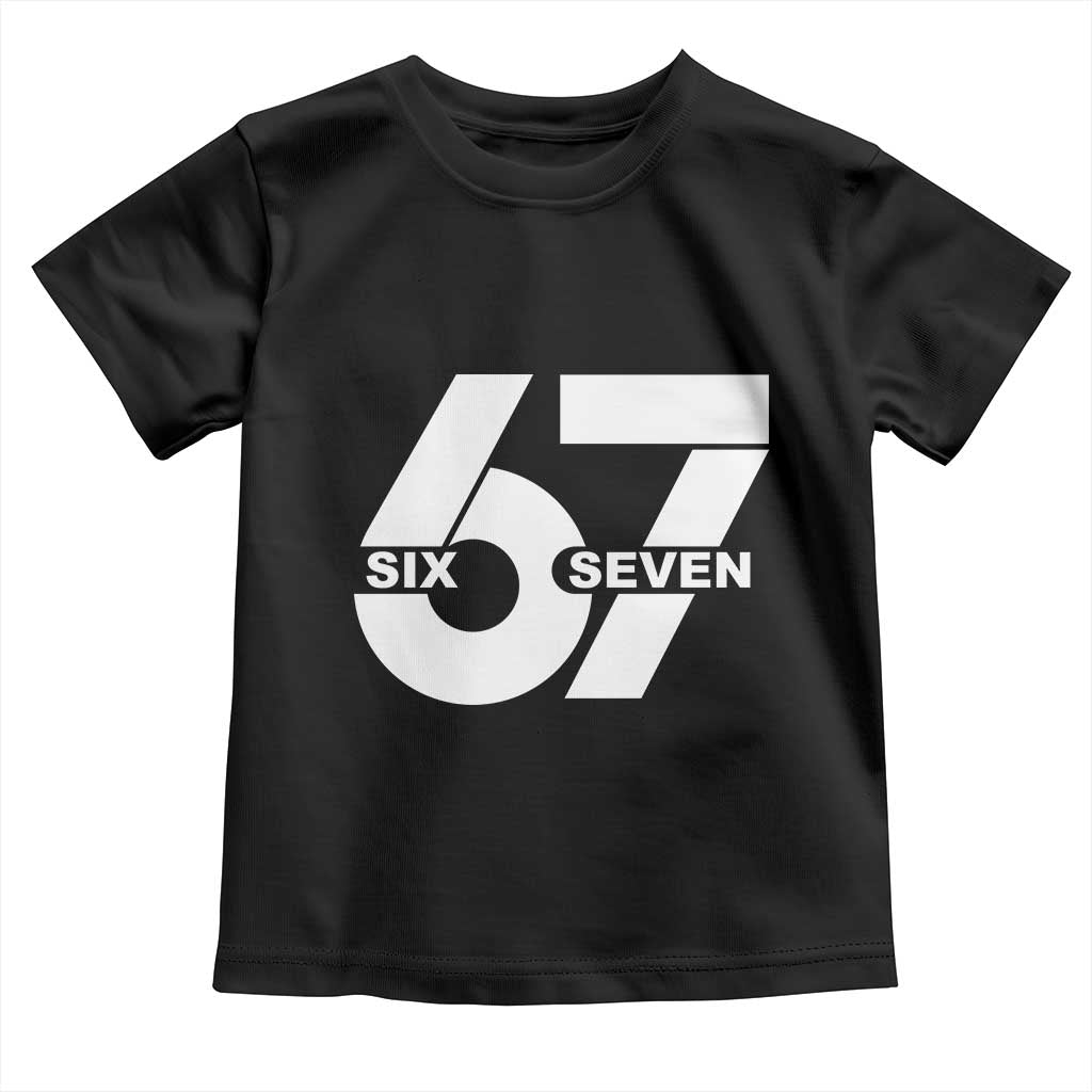 Funny Six Seven 67 Meme Toddler T Shirt Bold Graphic - Wonder Print Shop