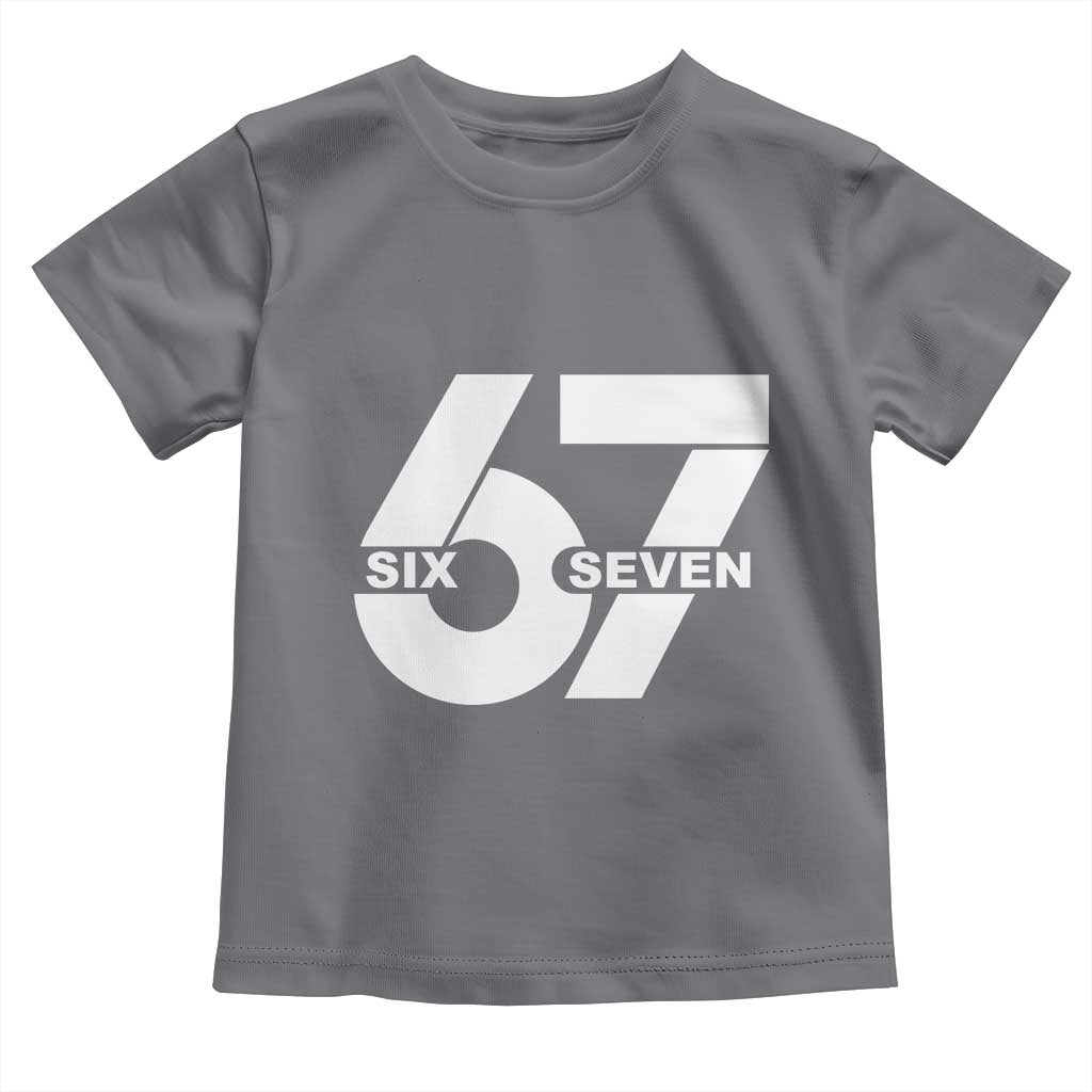 Funny Six Seven 67 Meme Toddler T Shirt Bold Graphic - Wonder Print Shop