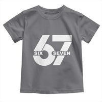 Funny Six Seven 67 Meme Toddler T Shirt Bold Graphic - Wonder Print Shop