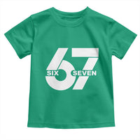 Funny Six Seven 67 Meme Toddler T Shirt Bold Graphic - Wonder Print Shop