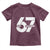 Funny Six Seven 67 Meme Toddler T Shirt Bold Graphic - Wonder Print Shop