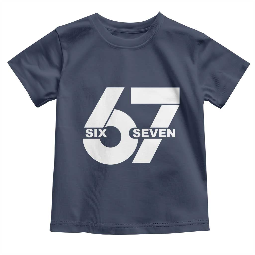 Funny Six Seven 67 Meme Toddler T Shirt Bold Graphic - Wonder Print Shop